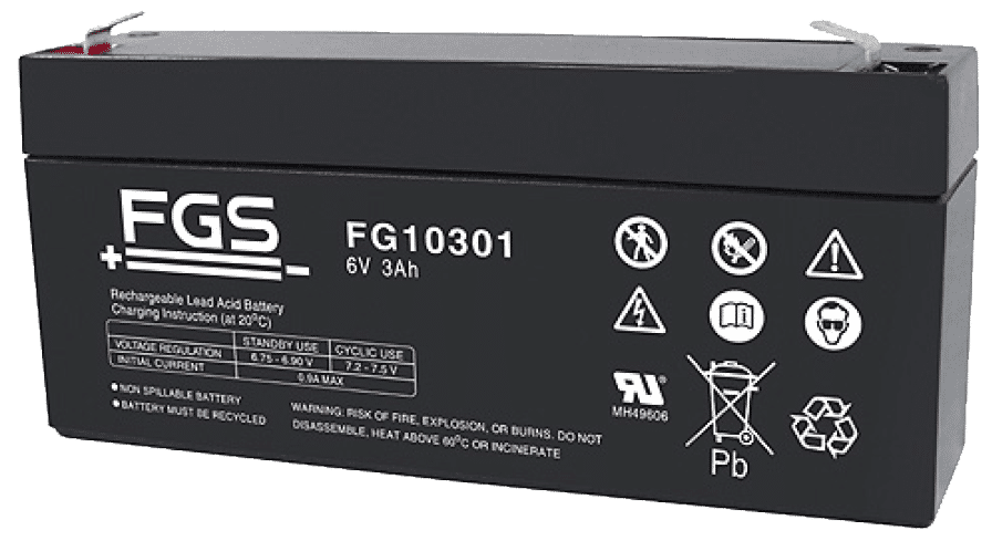 FGS Blyack. 6V/3Ah Vds