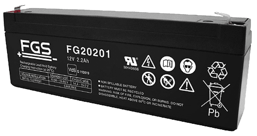 FGS Blyack. 12V/2,2Ah Vds