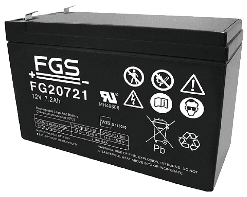 FGS Blyack. 12V/7,2Ah