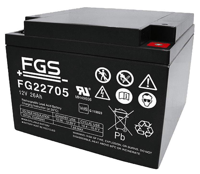 FGS Blyack. 12V/26Ah Vds