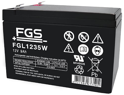 FGS Blyack. 12V/9Ah