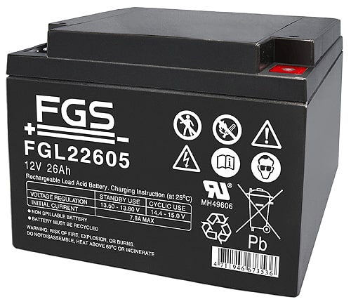 FGS Blyack. 12V/26Ah